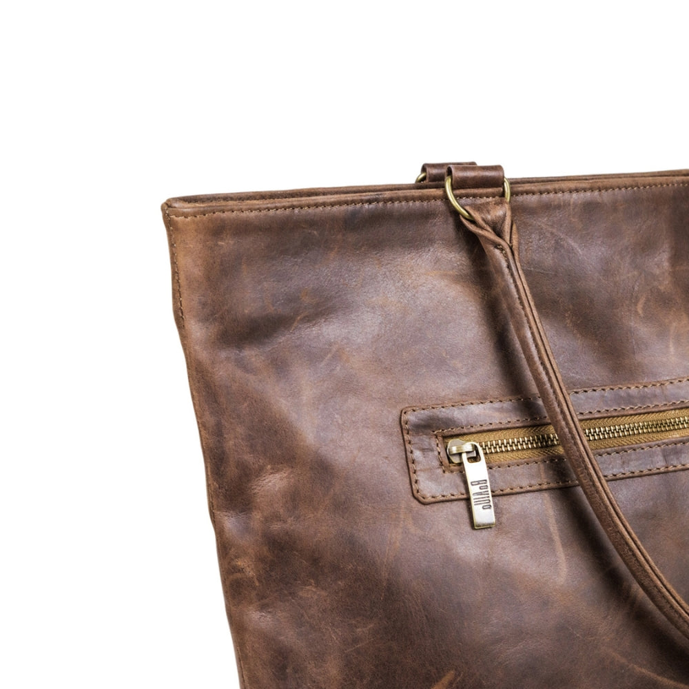 Lima Laptop Handbag Brown