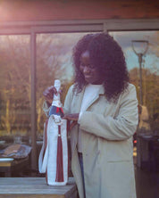 Ivory & Plum Wine Carrier Bag