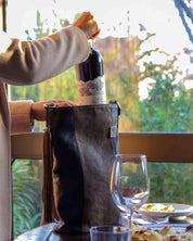 Raven & Mahogany Wine Carrier Bag