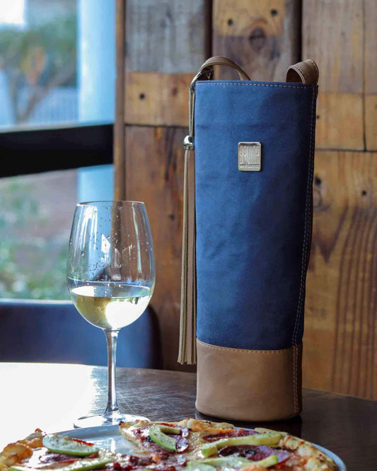 Whiskey & Denim Wine Carrier Bag